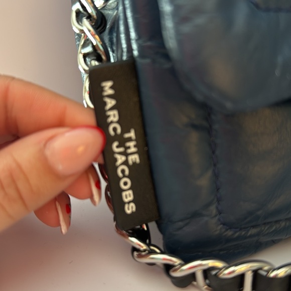 The Marc Jacobs Blue Pillow Bag- 8" W & about 6" H & 2" D - Picture 7 of 10